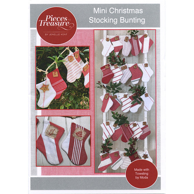 Mini Christmas Stocking Bunting Pattern Primary Image