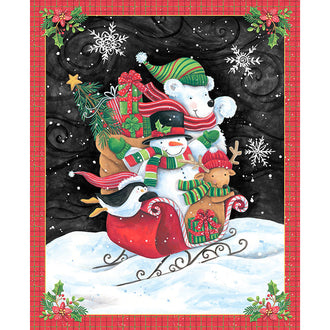 Feeling Frosty - Snowman and Friends Multi Panel