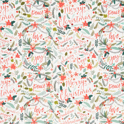 Christmas Squad - Christmas Tidings Ivory Yardage