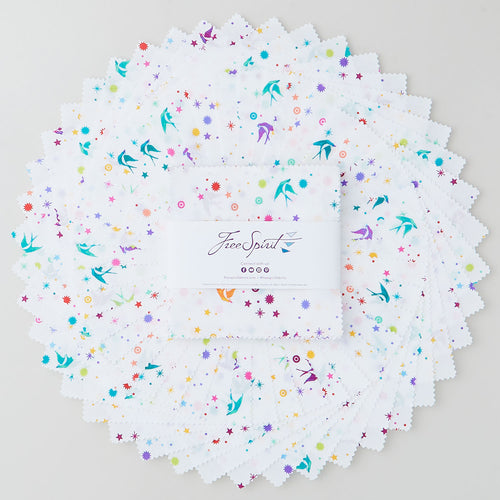 Tula Pink's True Colors - Fairy Dust White Charm Pack Primary Image