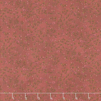 Froth and Bubble - Bird Vines Red Yardage