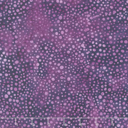 English Lavender Batiks - Dot Purple Yardage
