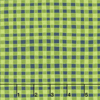 Love You S'more - Gingham Olive Yardage