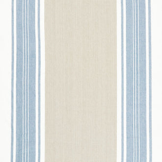 Easy Living Toweling - Wide Stripe Flax Sky 18" Wide Toweling Yardage