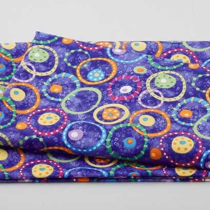 Pocketful of Sunshine - Funky Bangles Blue 2 Yard Cut