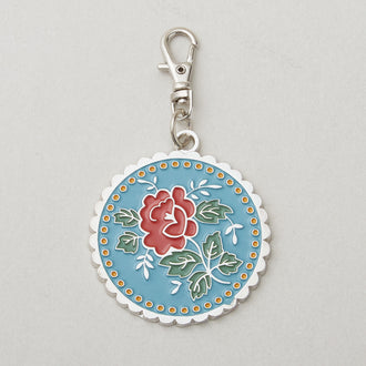 Lori Holt Enamel Happy Charm - Rose