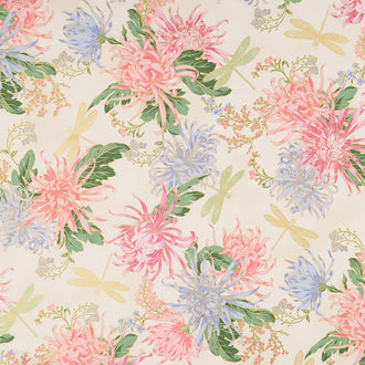 Aurelia - Floral Natural Metallic Yardage
