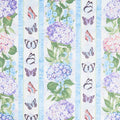 Hydrangea Mist - Hydrangea Repeating Stripe Multi Yardage Primary Image