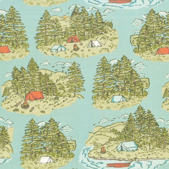 The Great Outdoors - Vintage Camping Sky Yardage