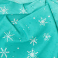 Ombre Flurries Metallic - Snowflakes Teal Yardage Alternative View #1