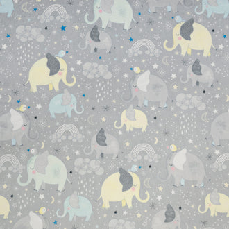 Cuddle® Prints - Mama and Me Gray Digitally Printed Minky Yardage