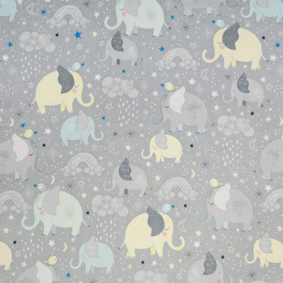 Cuddle® Prints - Mama and Me Gray Digitally Printed Minky Yardage