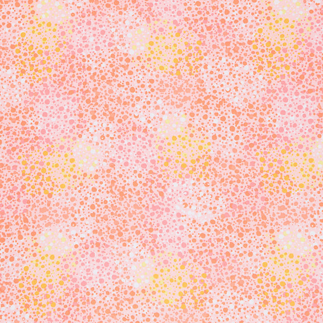 108" Quilt Back (Windham) - Splatter Dots Peach 108" Wide Backing Primary Image