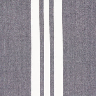 Vista Toweling - Three Stripe Indigo 18" Wide Toweling Yardage