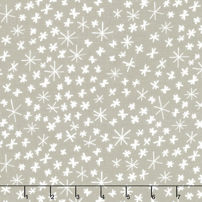 Nice Ice Baby - Snowflakes Gray Yardage