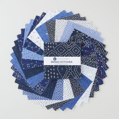 Indigo Stitches Favorites 5" Squares