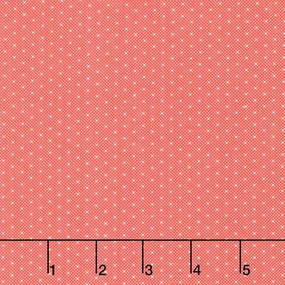 Red and White Gatherings - Double Dot Crimson Yardage