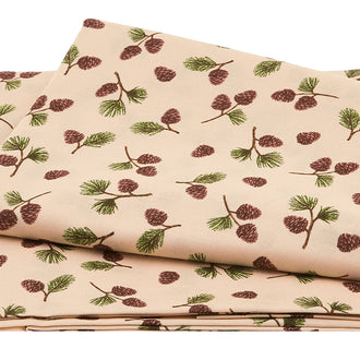 Black Bear Lodge - Pinecones Tan 2 Yard Cut