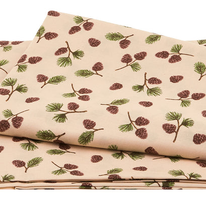 Black Bear Lodge - Pinecones Tan 2 Yard Cut