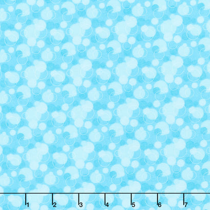Comfy Flannel® - Bubble Dots Aqua Yardage