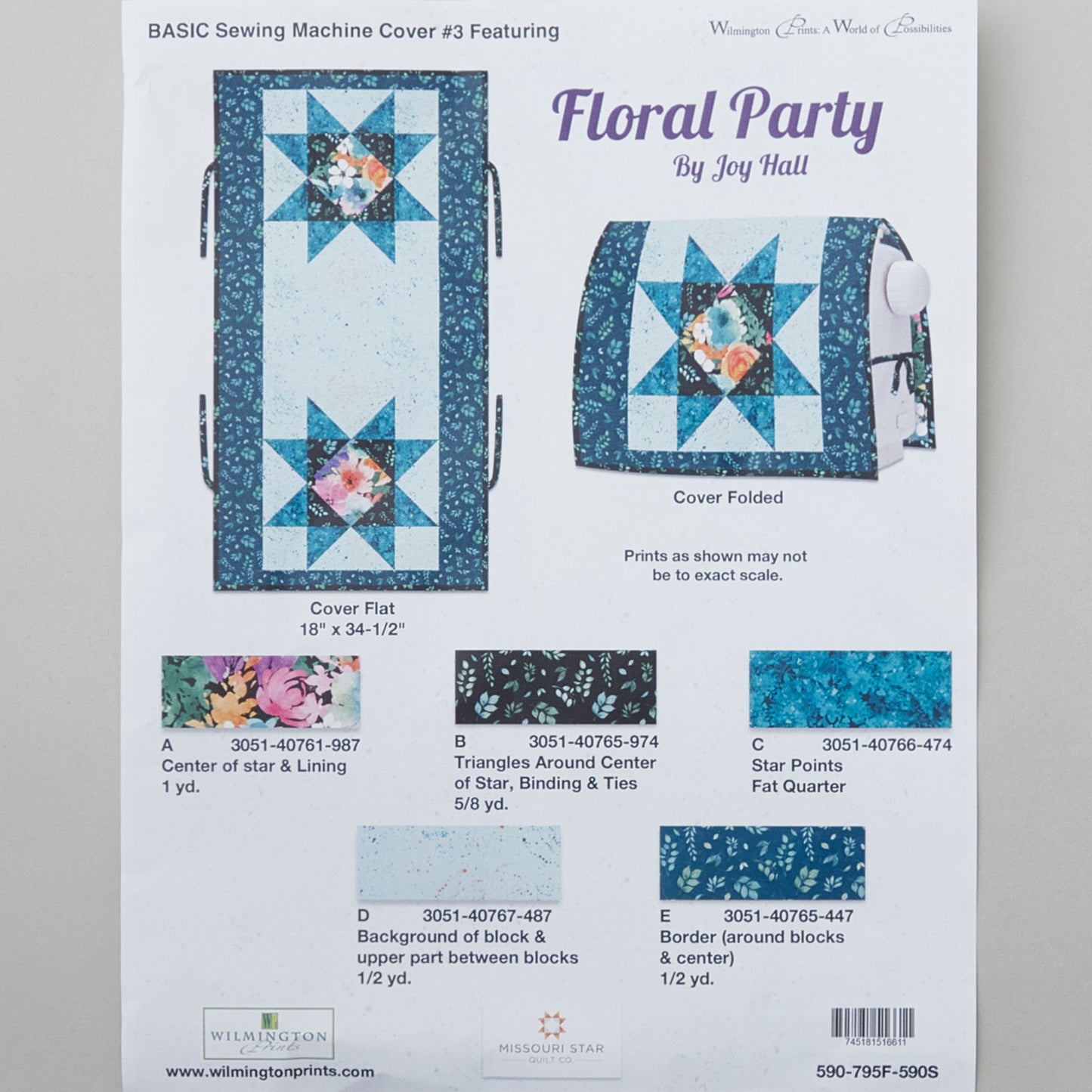 Floral Party Sewing Machine Cover Kit Alternative View #2