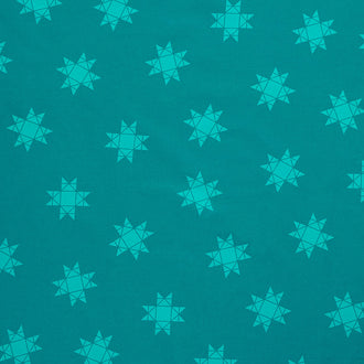 Missouri Star Quilt Backs - Tossed Missouri Star Dark Teal 108" Wide Backing