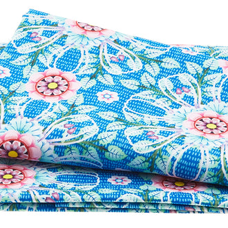 Birds in Paradise - Goodnight Dahlias Royal 2 Yard Cut