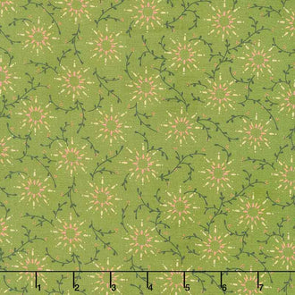 Prairie Vine - Green 108" Wide Backing