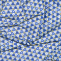 Jaikumari - Triangles Cobalt Metallic Yardage Alternative View #1