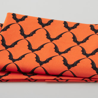 Scaredy Cat - Bat Ric Rac Orange 2 Yard Cut