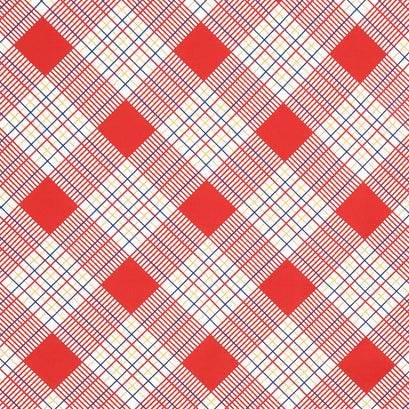 Sweet Melodies - Plaid Red Yardage