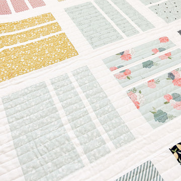 Quilting Pattern Rounded Square Drop Digital Download - Squared Up Quilt Pattern
