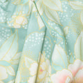 Imperial Collection - Honoka Teal Colorstory Floral Aqua Metallic Yardage Alternative View #1