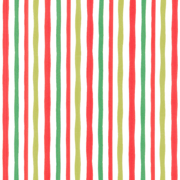 How the Grinch Stole Christmas - Holiday Stripes Holiday Yardage Primary Image
