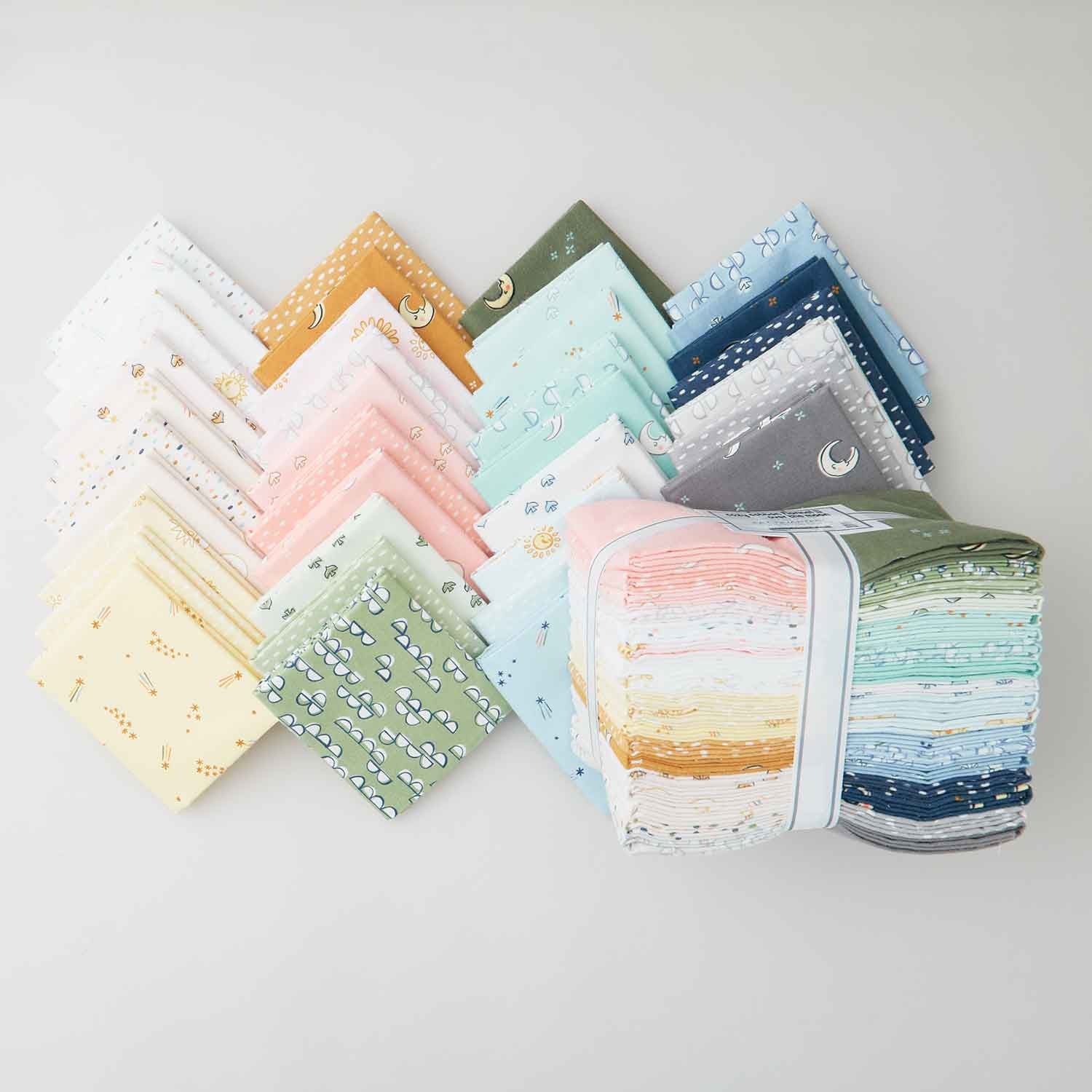 Celestial Stars 18 Cotton Fabric Quarter Bundle - Fabric Quarters & Fabric Bundles - Fabric
