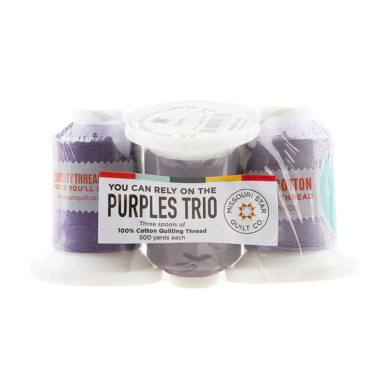 Missouri Star Purples 50 Wt Cotton Thread Stash Builder 3 Pack Alternative View #1