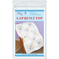 Patchwork Hearts Embroidery Lap Quilt Top Alternative View #1
