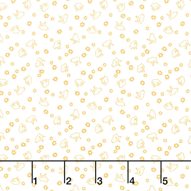 Calico - Chicks On Cloud Color Daisy Yardage Primary Image