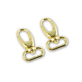 Emmaline 1" Designer Profile Swivel Snap Hooks - Set of Two Gold Primary Image