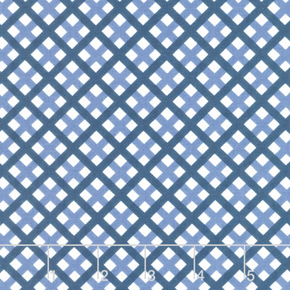 Sweet Freedom - Gingham Picnic Blue Yardage