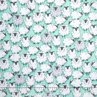 Eye on Ewe - Sheepish Aqua Yardage