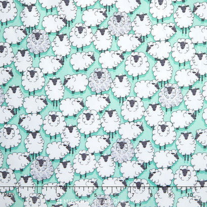 Eye on Ewe - Sheepish Aqua Yardage