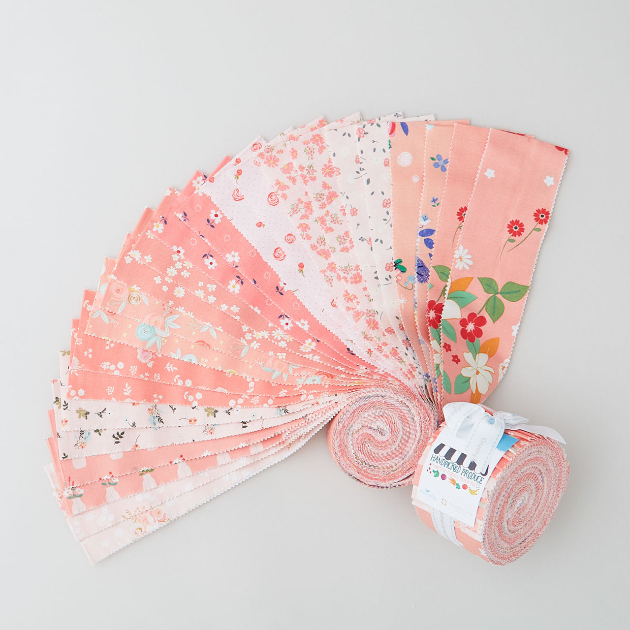 Handpicked Produce - Fanciful Florals Peach Pie Rolie Polie 24 pcs. Primary Image