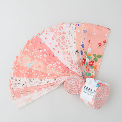 Handpicked Produce - Fanciful Florals Peach Pie Rolie Polie 24 pcs.