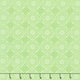 Gingham Cottage - Medallion Green Yardage