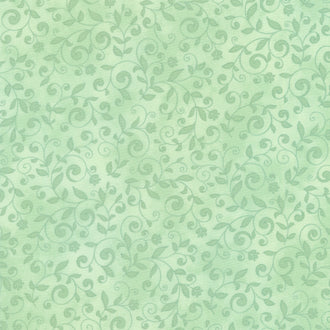 Spring Awakening - Scroll Green Yardage