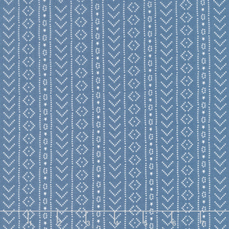 American Beauty - Stripe Navy Yardage