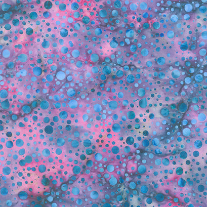 Roundabout Batiks - Dots Pansy Yardage