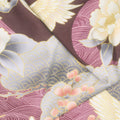 Imperial Collection - Honoka Plum Colorstory Cranes Plum Metallic Yardage Alternative View #1