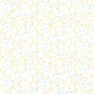 Stomp Stomp Roar - Dino Sketch Bone Yardage